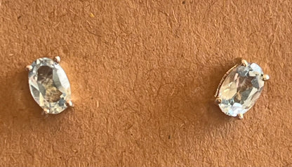 Blue Topaz Studs Earrings