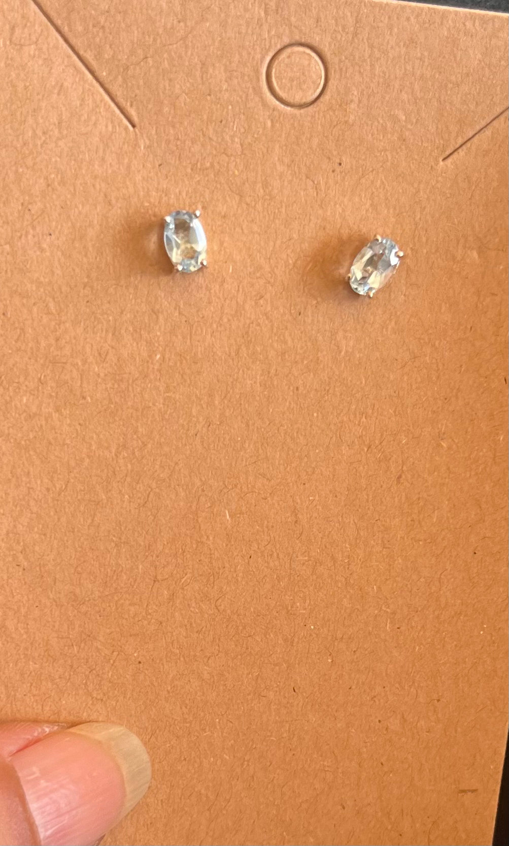 Blue Topaz Studs Earrings