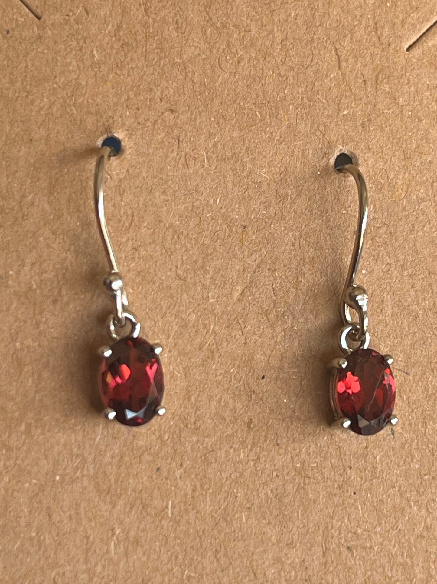 Garnet Dangling Earrings