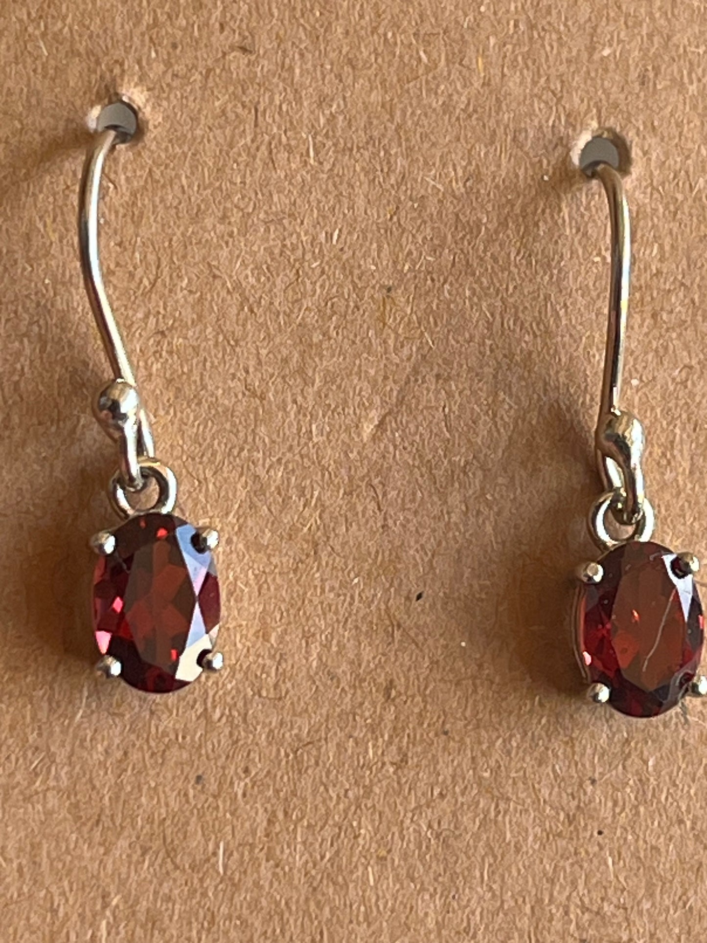 Garnet Dangling Earrings