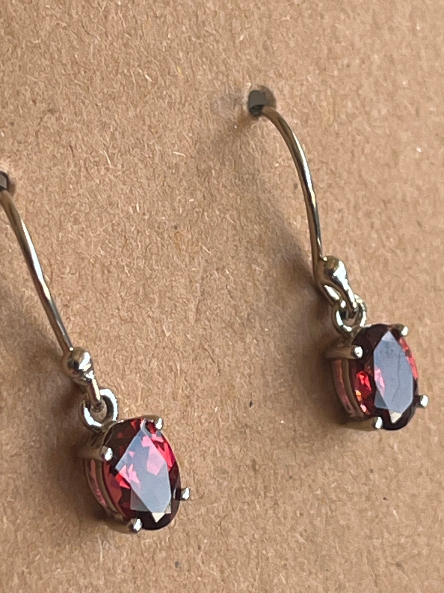 Garnet Dangling Earrings