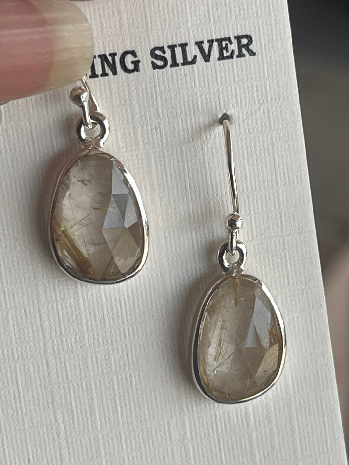 Rutile Dangling Earrings