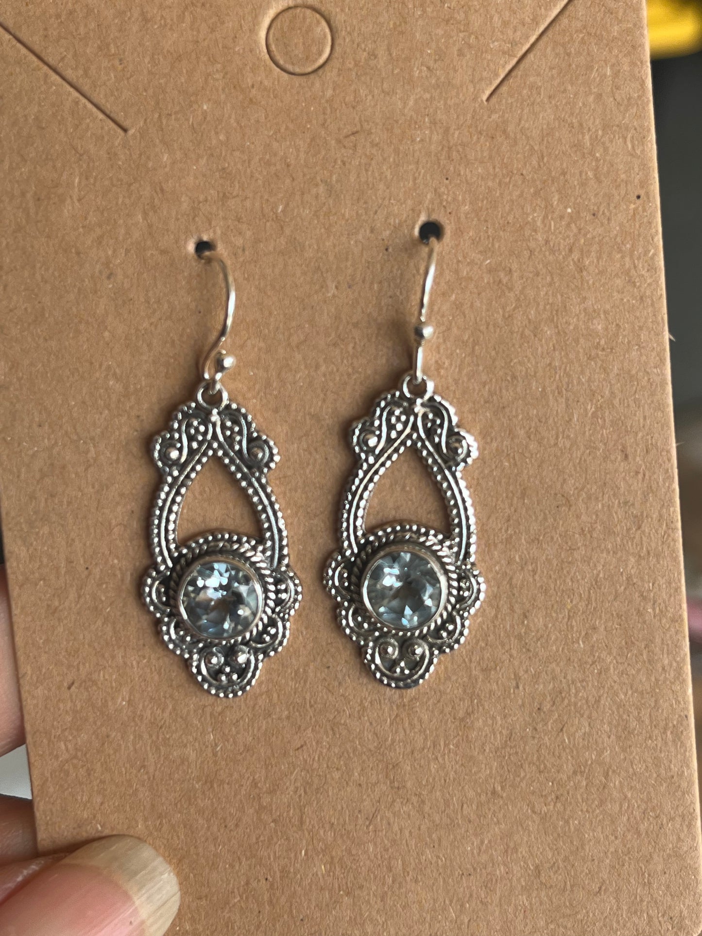 Topaz Dangling Earrings