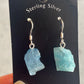 Rough Aquamarine Dangling Earrings