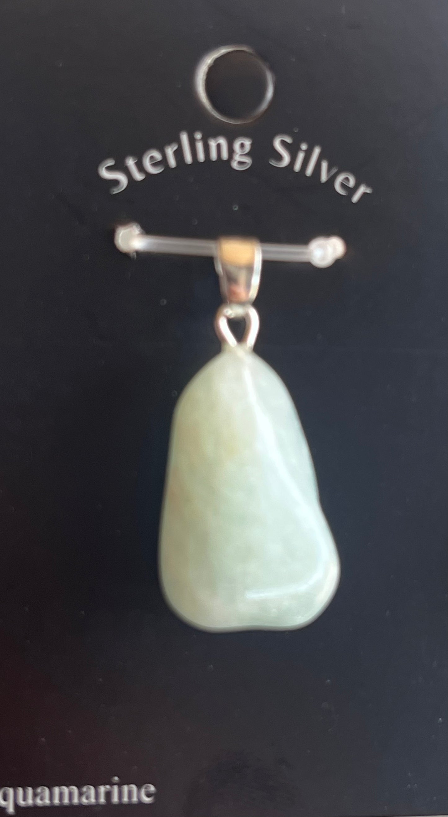 Polished Aquamarine Pendant