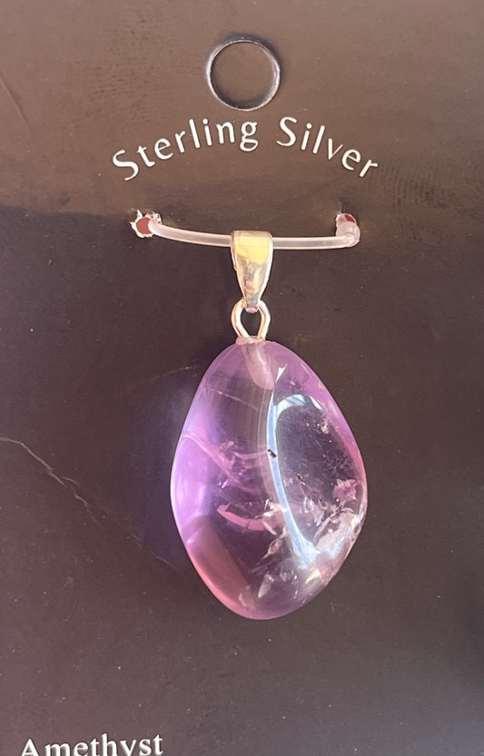 Polished Amethyst Pendant