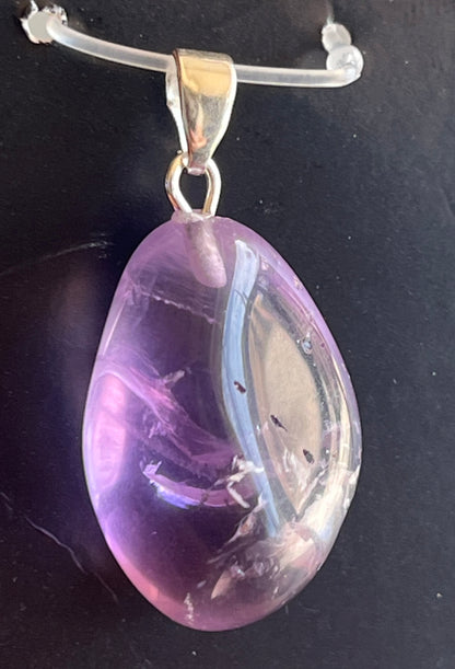 Polished Amethyst Pendant