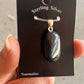 Polished Black Tourmaline Pendant