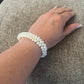 Triple-Strand Baroque Pearl Stretch Bracelet