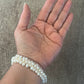 Triple-Strand Baroque Pearl Stretch Bracelet