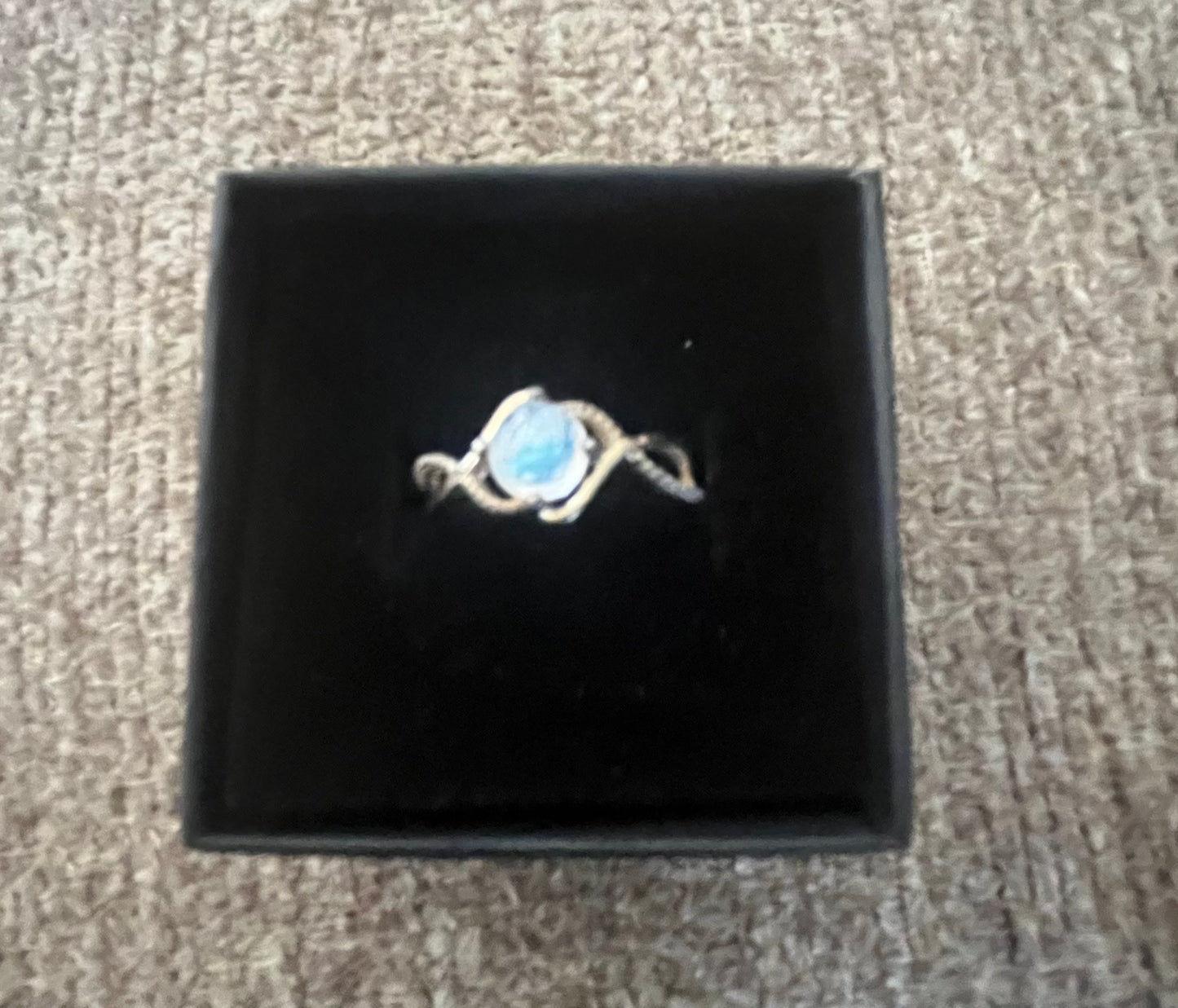 Rainbow Moonstone Ring