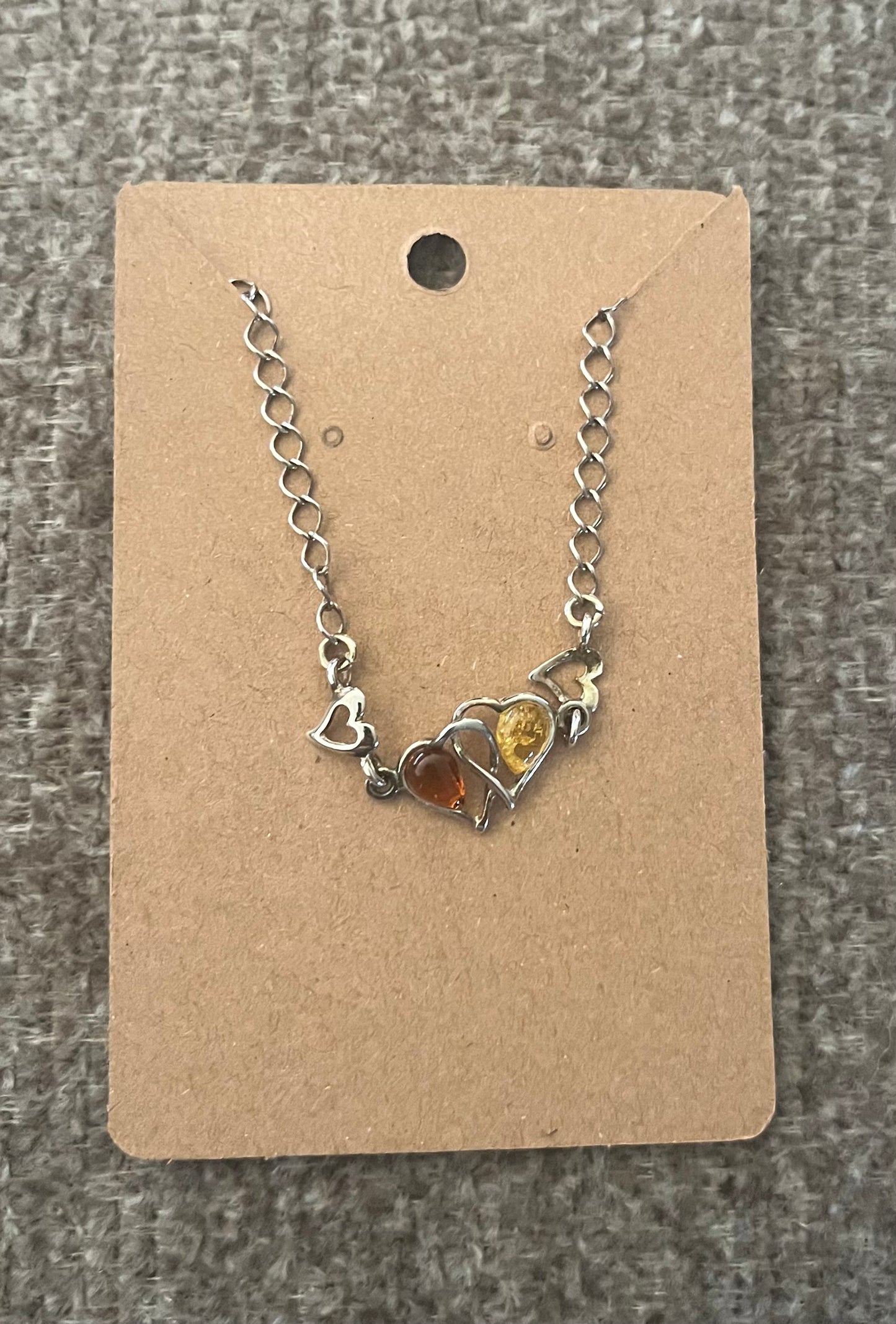 Baltic Amber Heart Bracelet