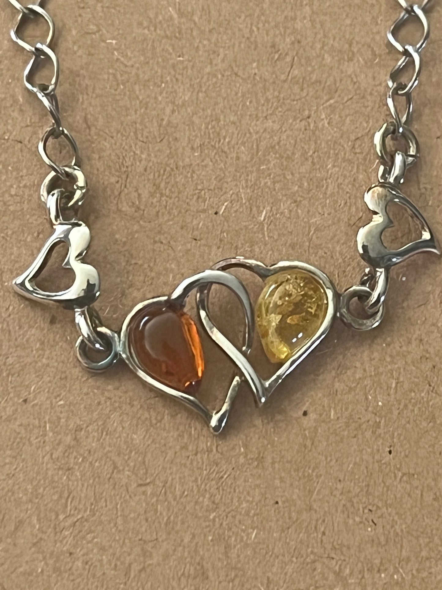 Baltic Amber Heart Bracelet