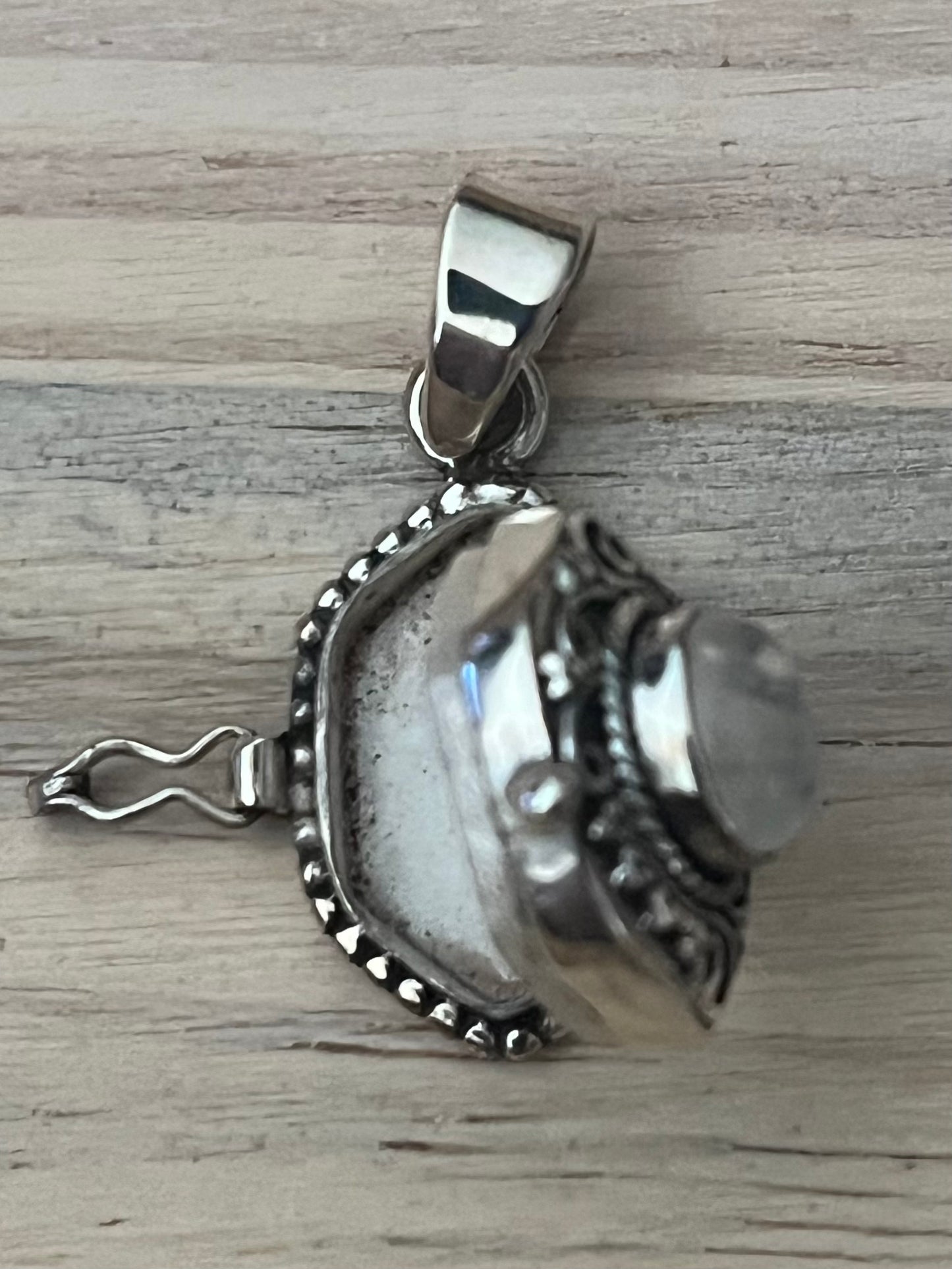 Rainbow Moonstone Poison Locket