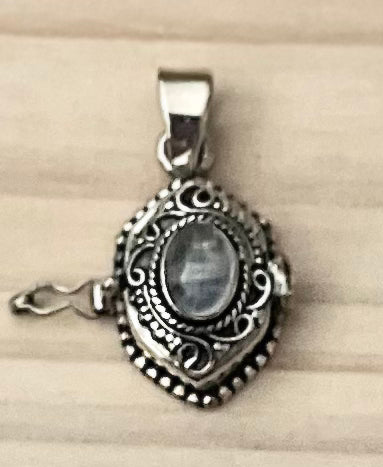 Rainbow Moonstone Poison Locket