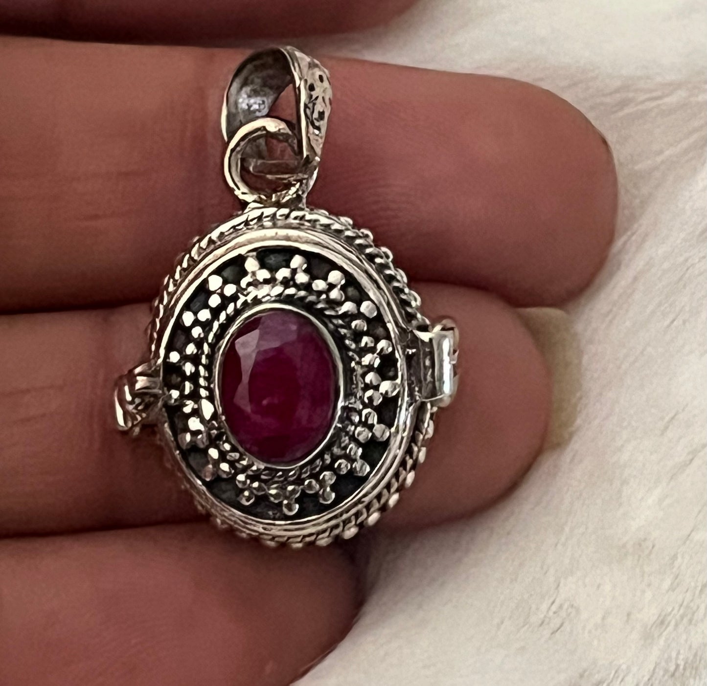 Ruby Poison Locket