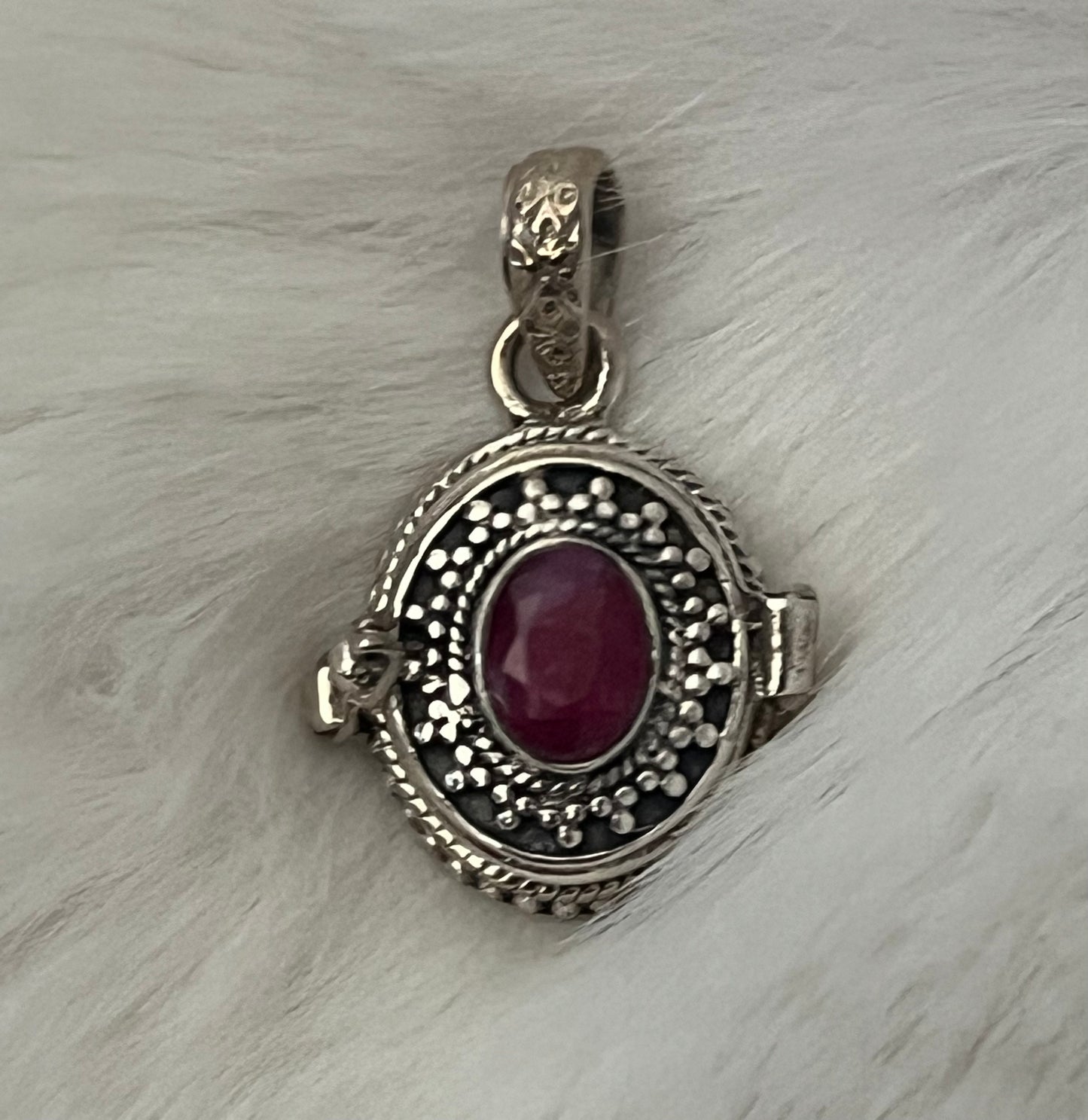 Ruby Poison Locket