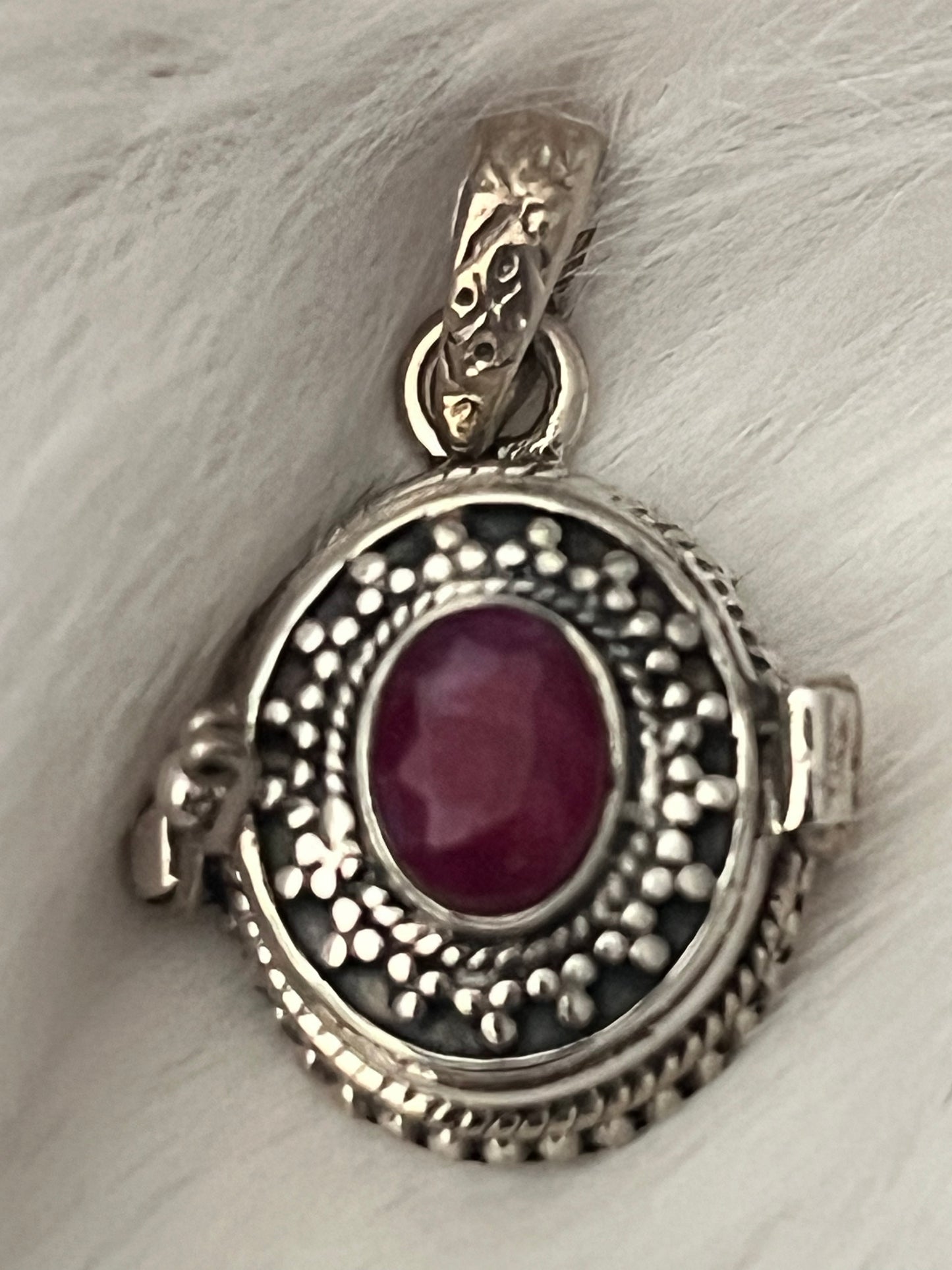 Ruby Poison Locket