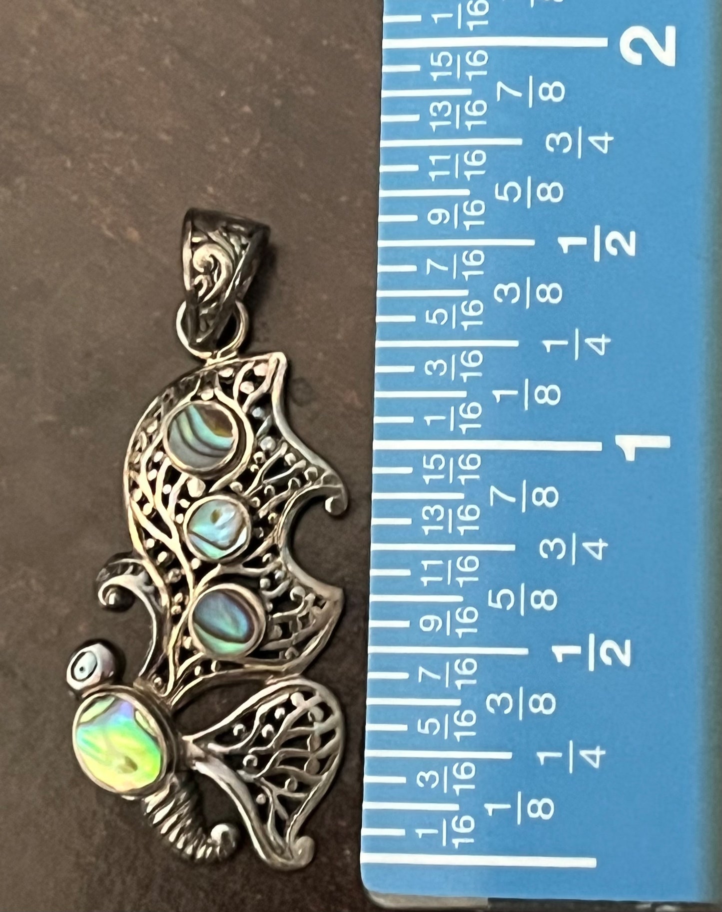 Abalone Butterfly Pendant