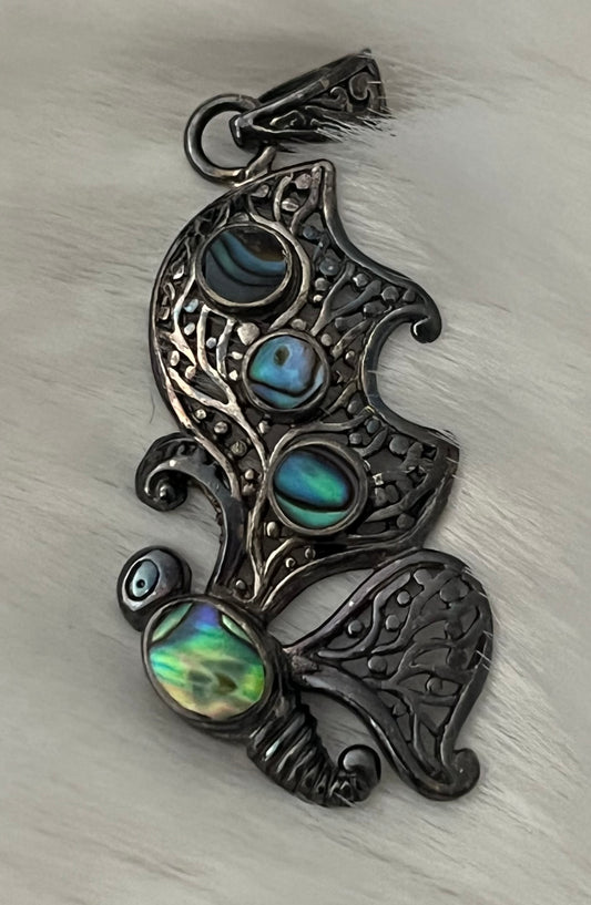 Abalone Butterfly Pendant