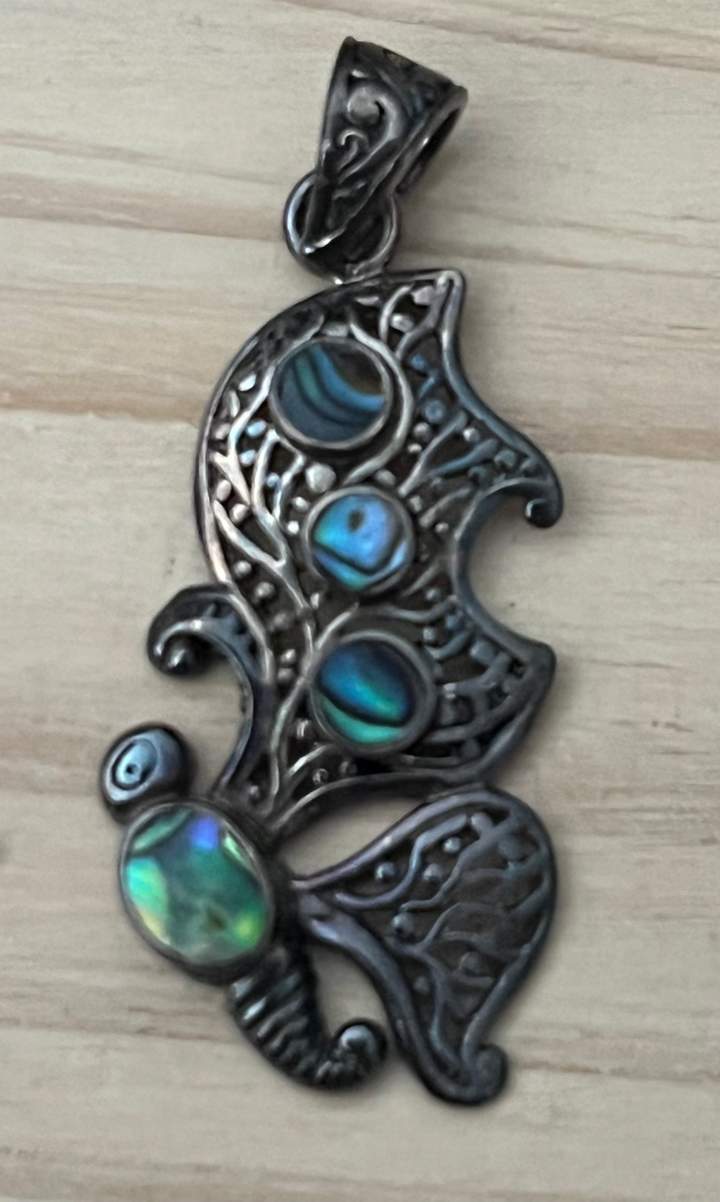 Abalone Butterfly Pendant