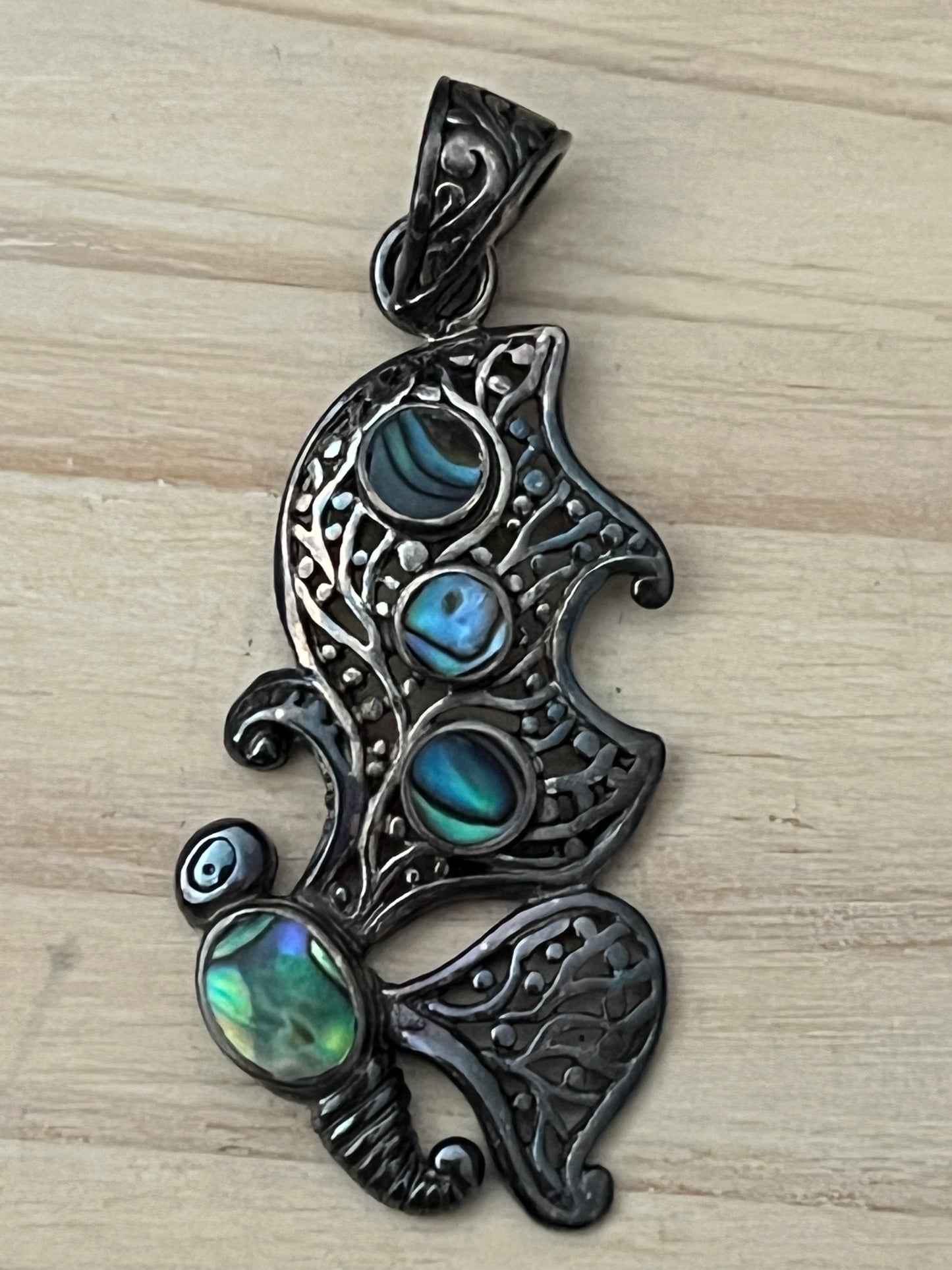 Abalone Butterfly Pendant