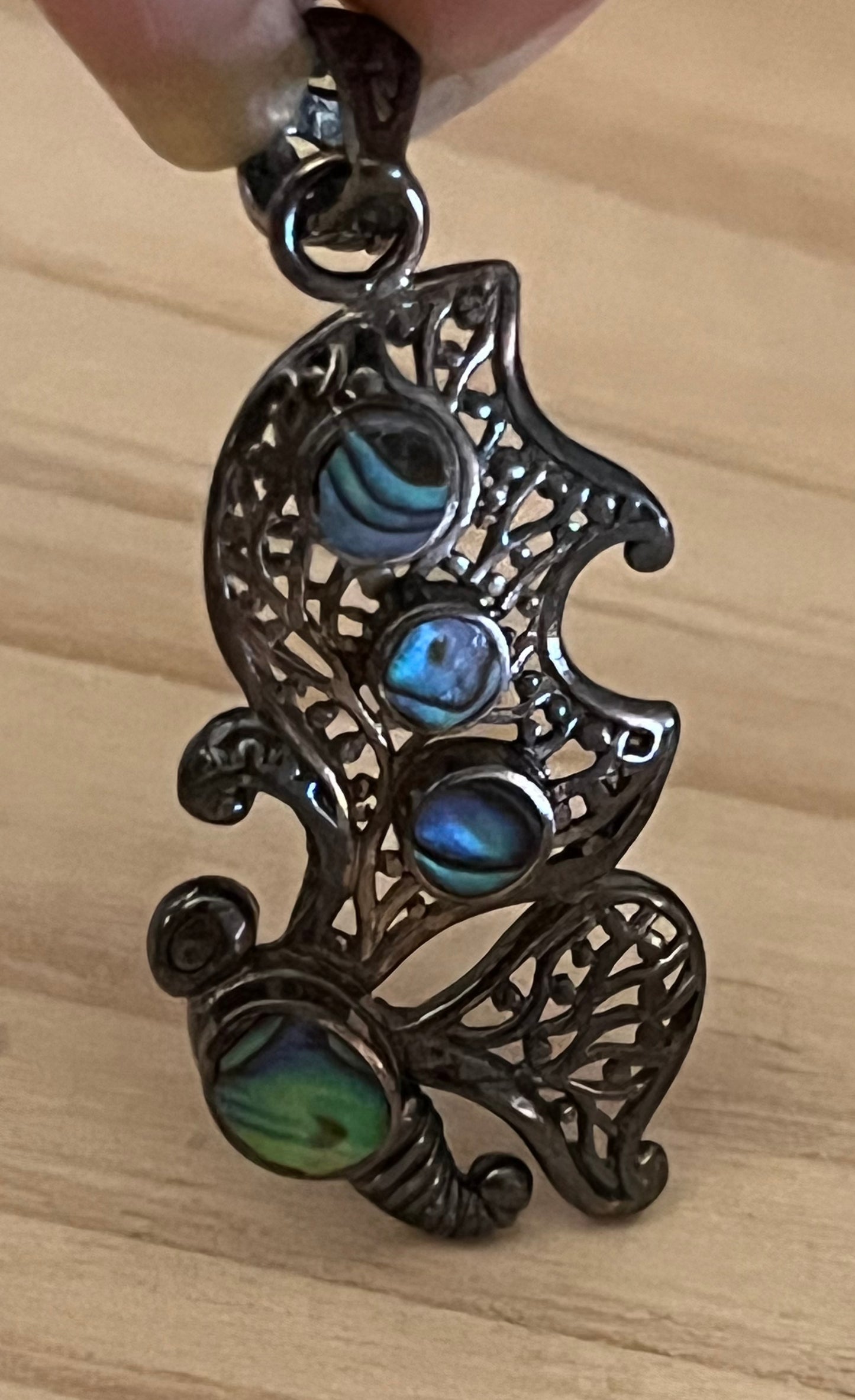 Abalone Butterfly Pendant