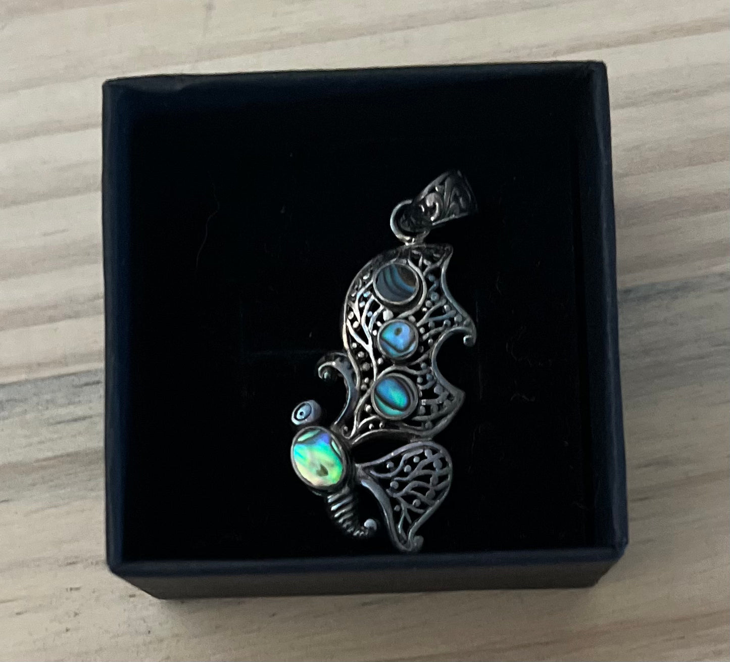 Abalone Butterfly Pendant