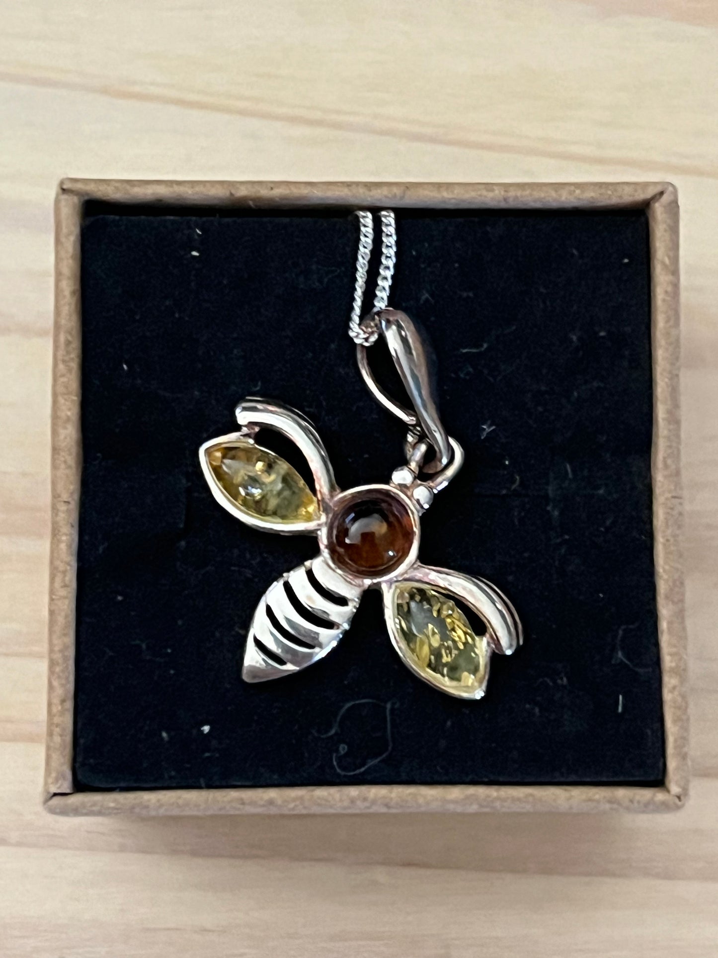 Baltic Amber Bee Necklace