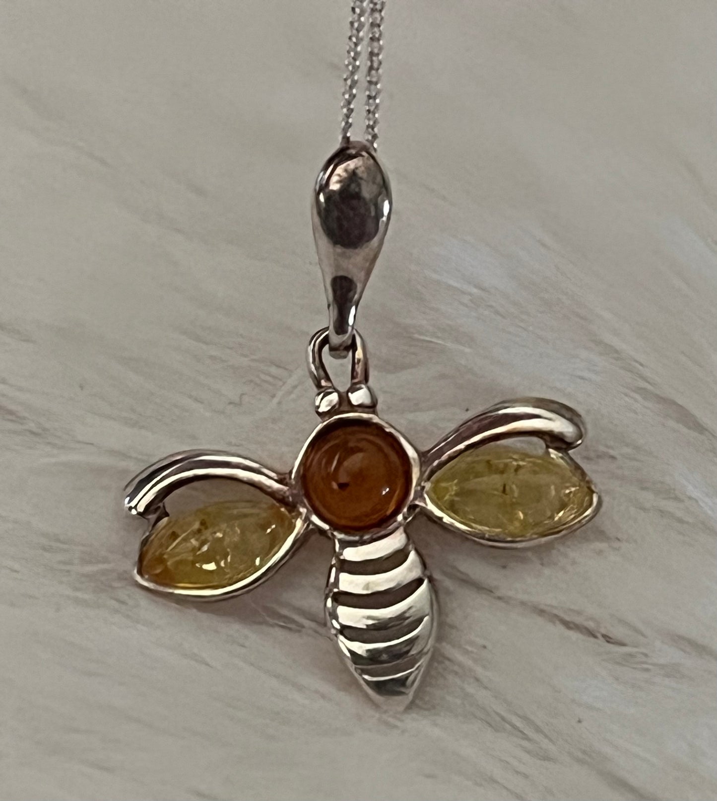 Baltic Amber Bee Necklace