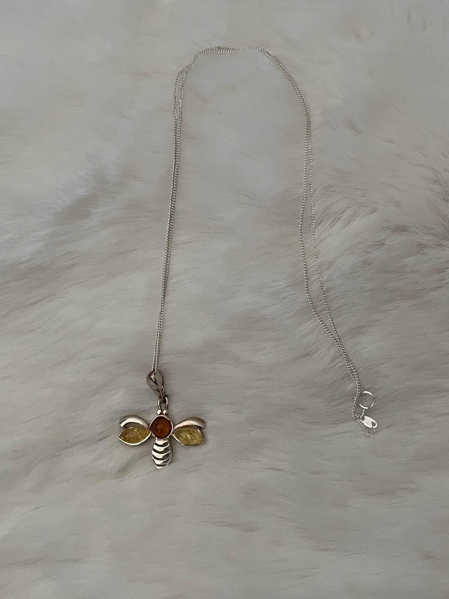 Baltic Amber Bee Necklace