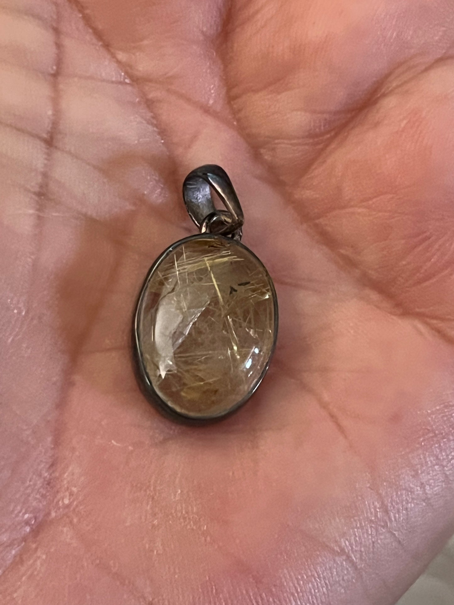 Golden Rutile Pendant