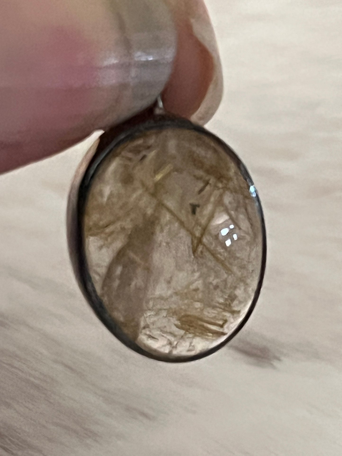 Golden Rutile Pendant