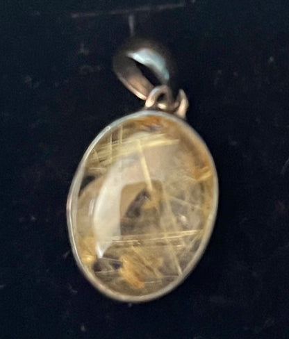 Golden Rutile Pendant