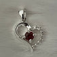 Garnet Heart Pendant