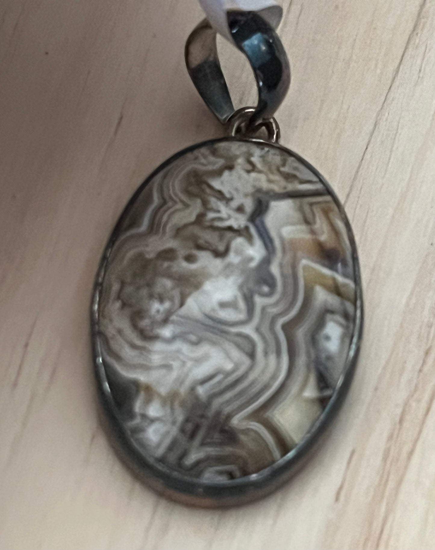 Crazy Lace Agate Pendant