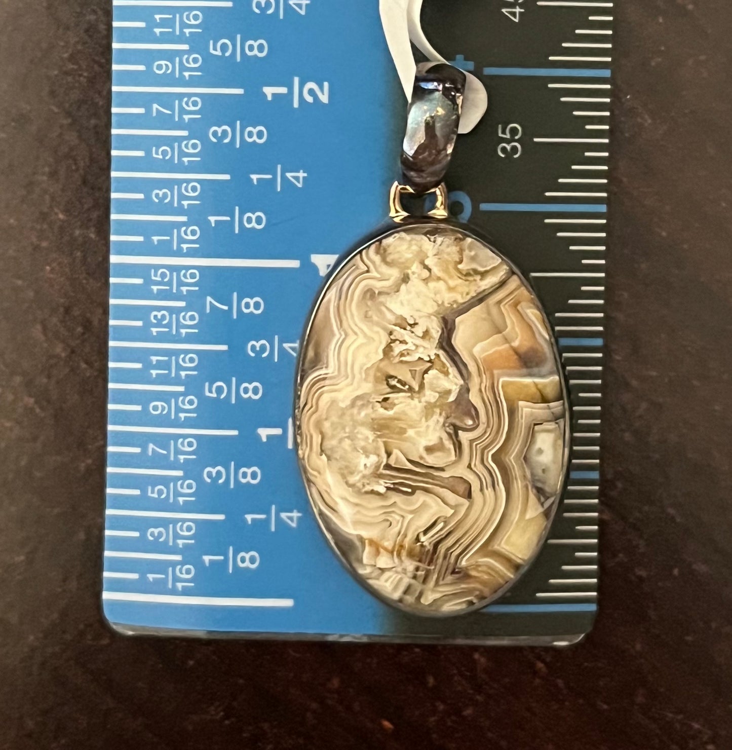 Crazy Lace Agate Pendant