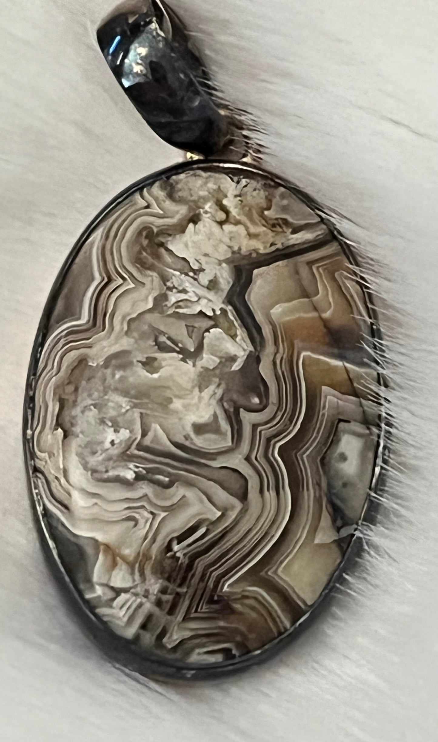 Crazy Lace Agate Pendant