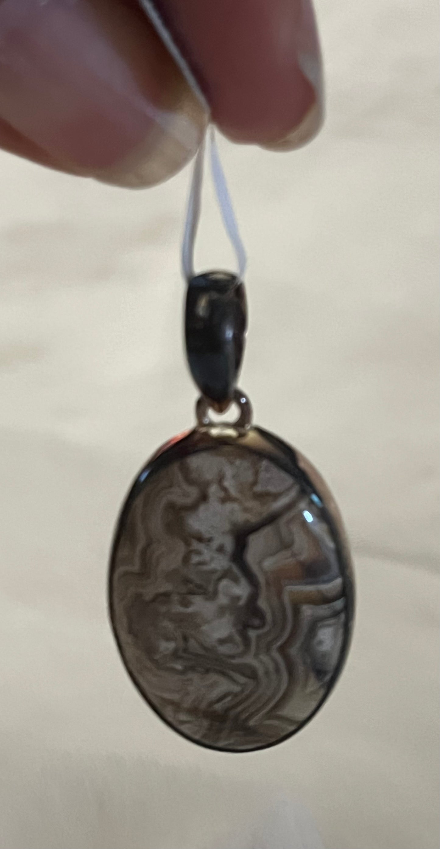 Crazy Lace Agate Pendant