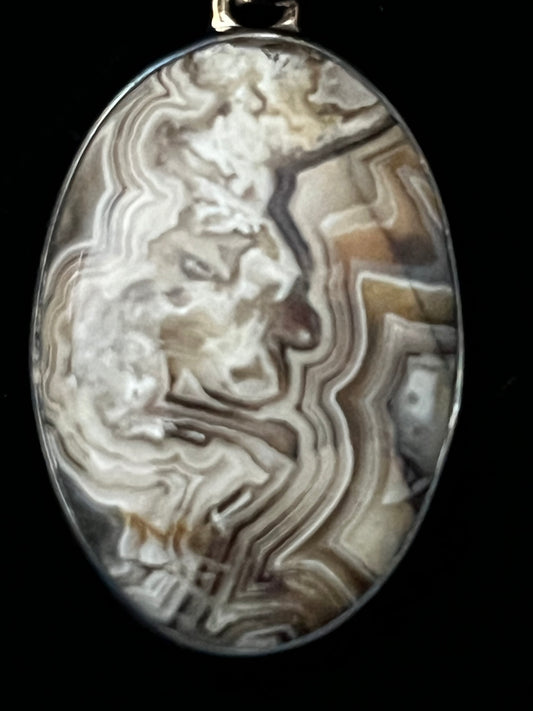 Crazy Lace Agate Pendant