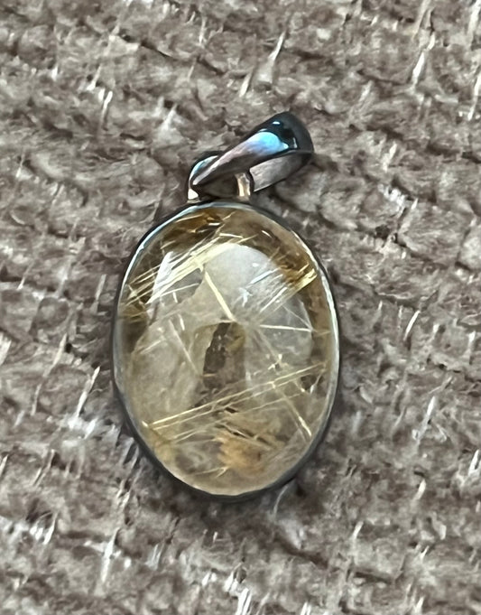 Golden Rutile Pendant