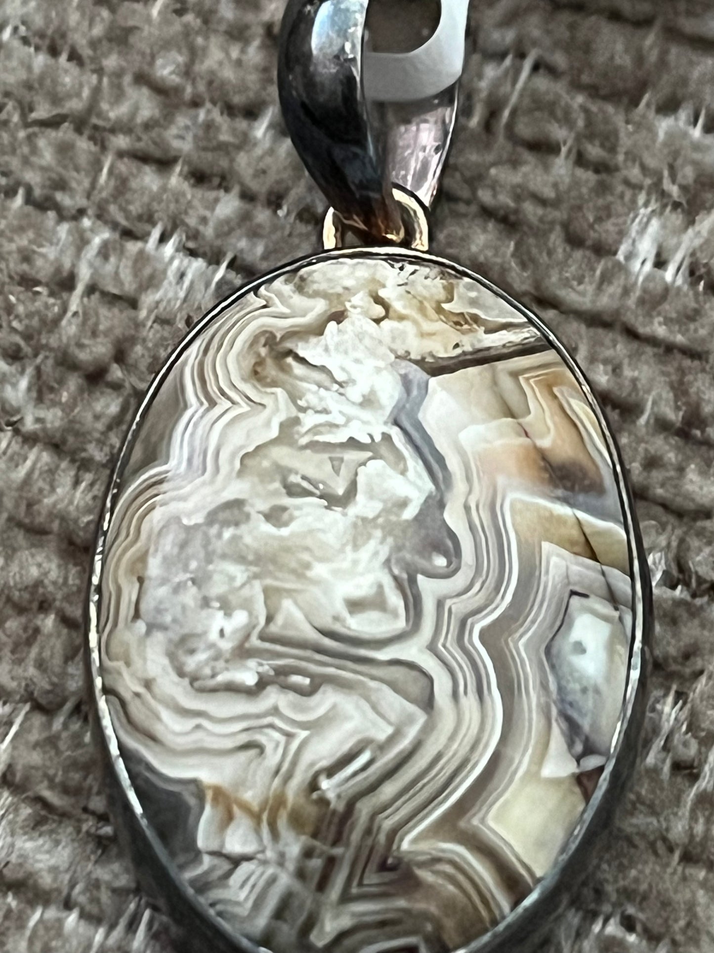 Crazy Lace Agate Pendant