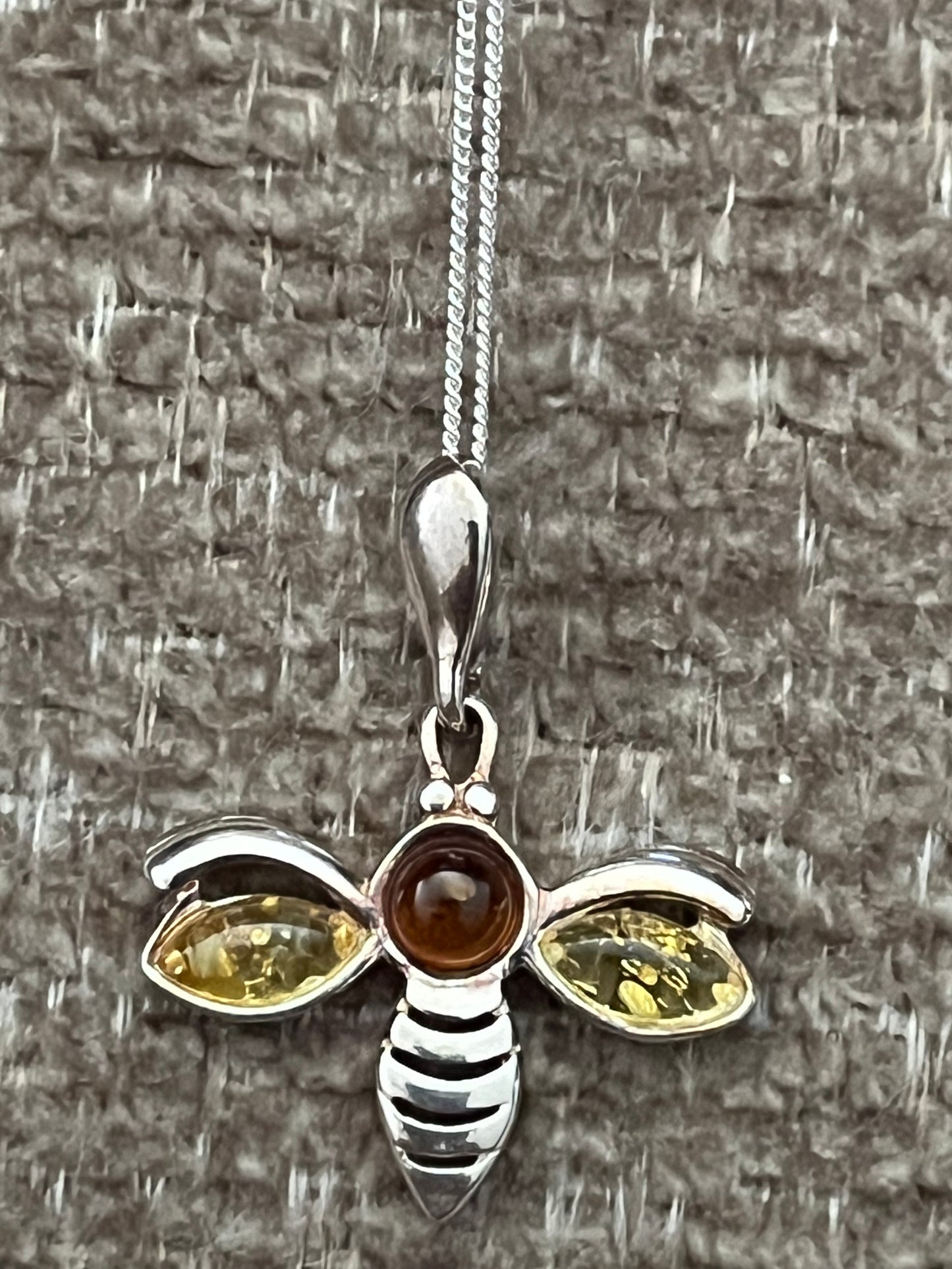 Baltic Amber Bee Necklace