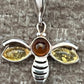 Baltic Amber Bee Necklace