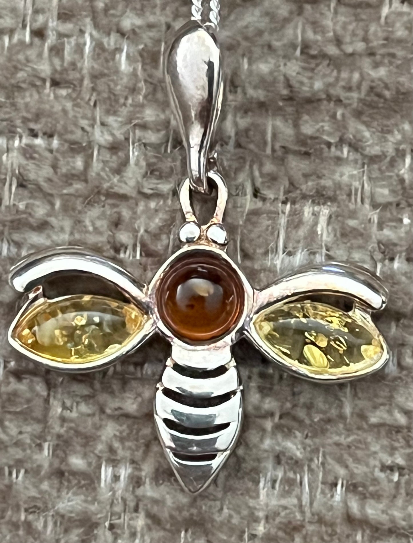 Baltic Amber Bee Necklace