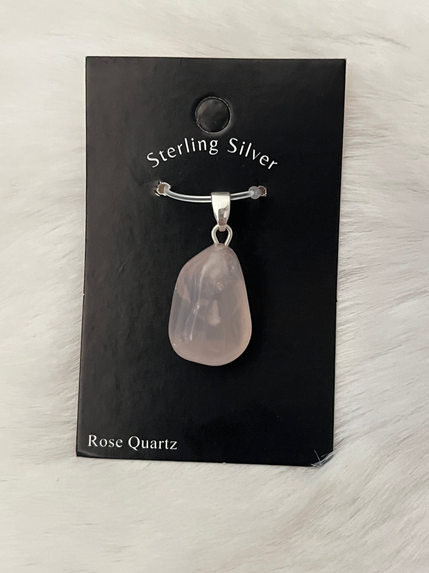 Polished Rose Quartz Pendant