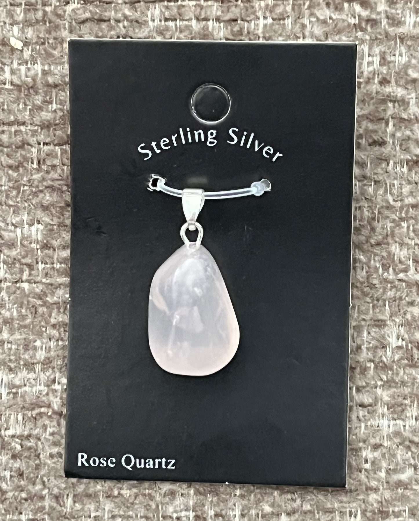 Polished Rose Quartz Pendant