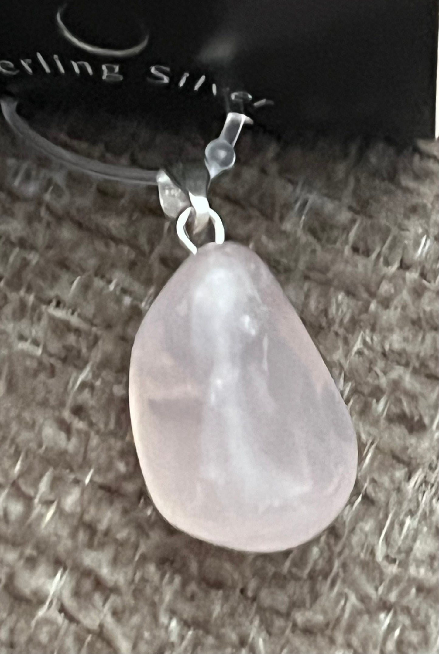 Polished Rose Quartz Pendant