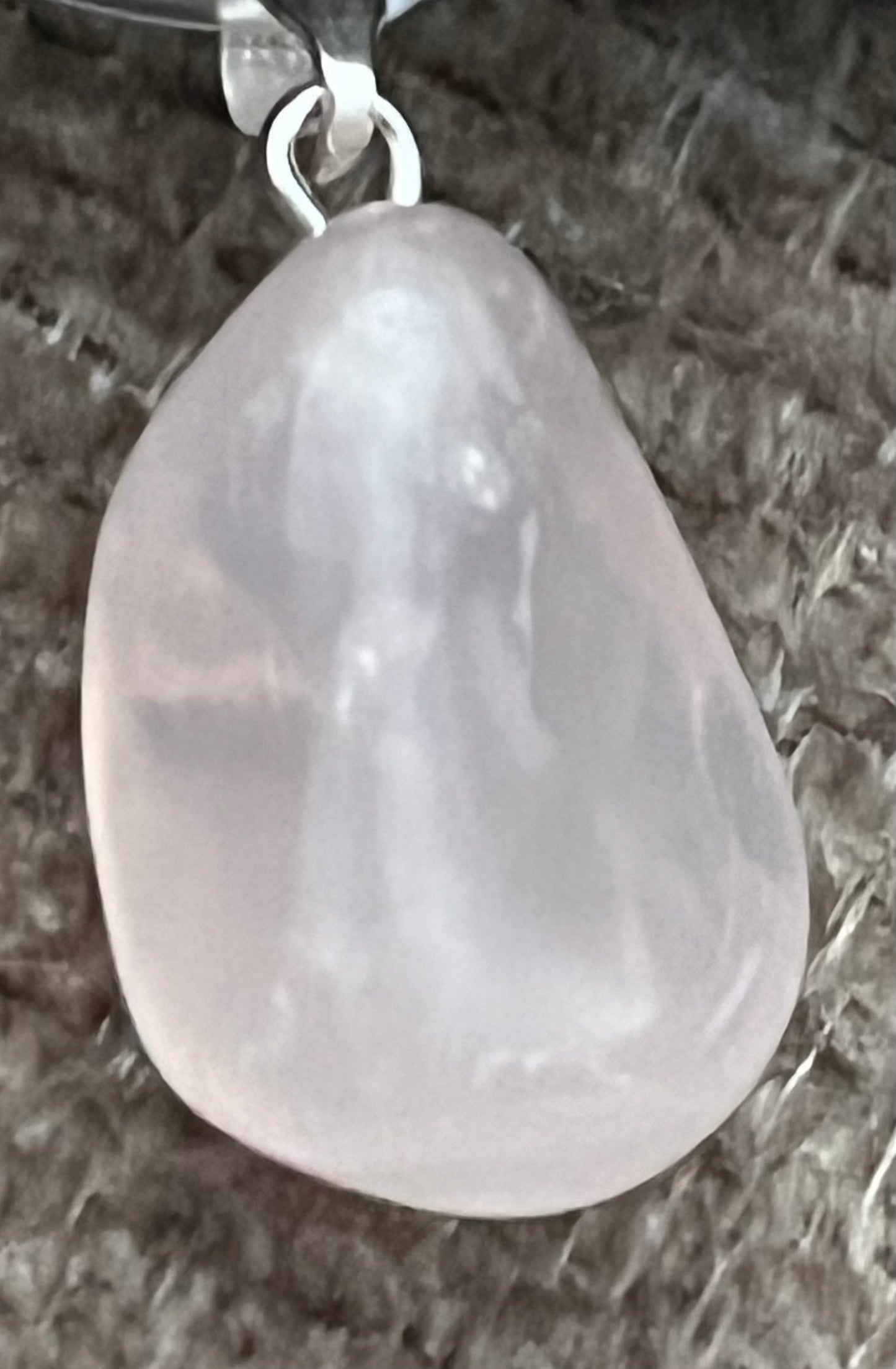 Polished Rose Quartz Pendant