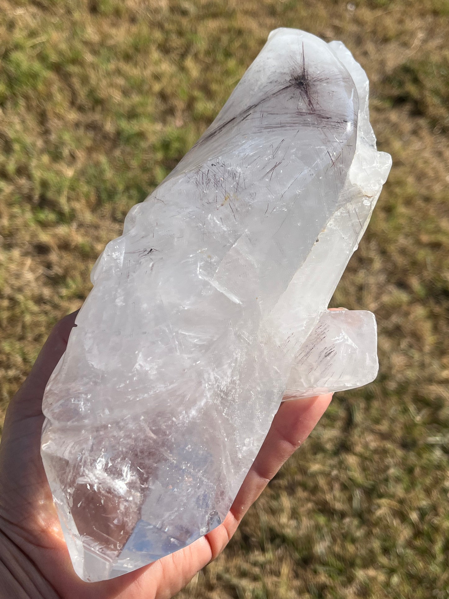 Red Rutilated Quartz Skull